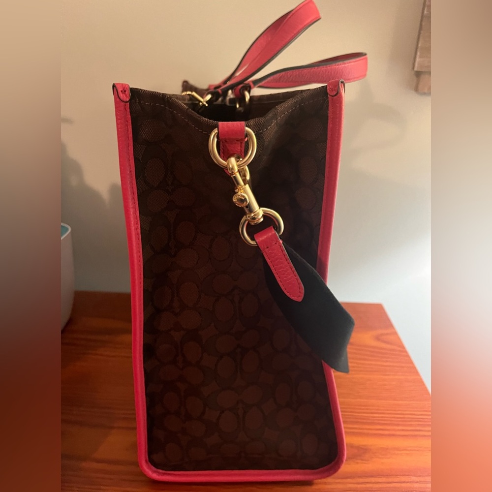 Coach Dempsey Stripe Tote - Picture 5 of 12